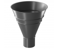 Воронка водосборная круглая ГРАФИТ (RAL 7024) Воронка водосборная круглая ГРАФИТ (RAL 7024)